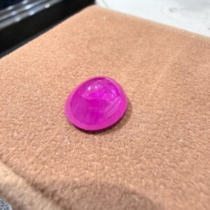 Natural Pink Ruby Cabochon, Loose Gemstone, 8.83 Carat 13.20x11.50x6.90mm, Ruby Cabs For Making Jewelry