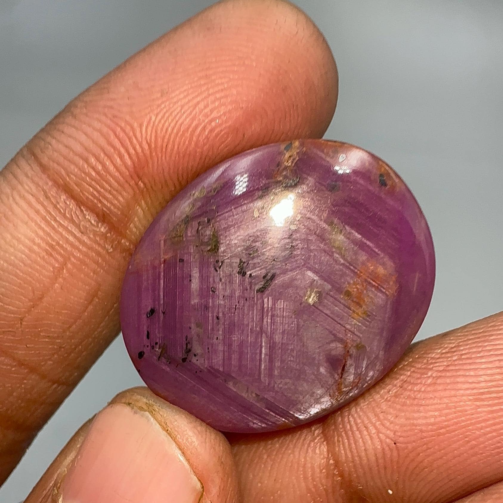 Red Ruby Cabochon: Handmade Gemstone, 57 Carat (25x21 Mm)
