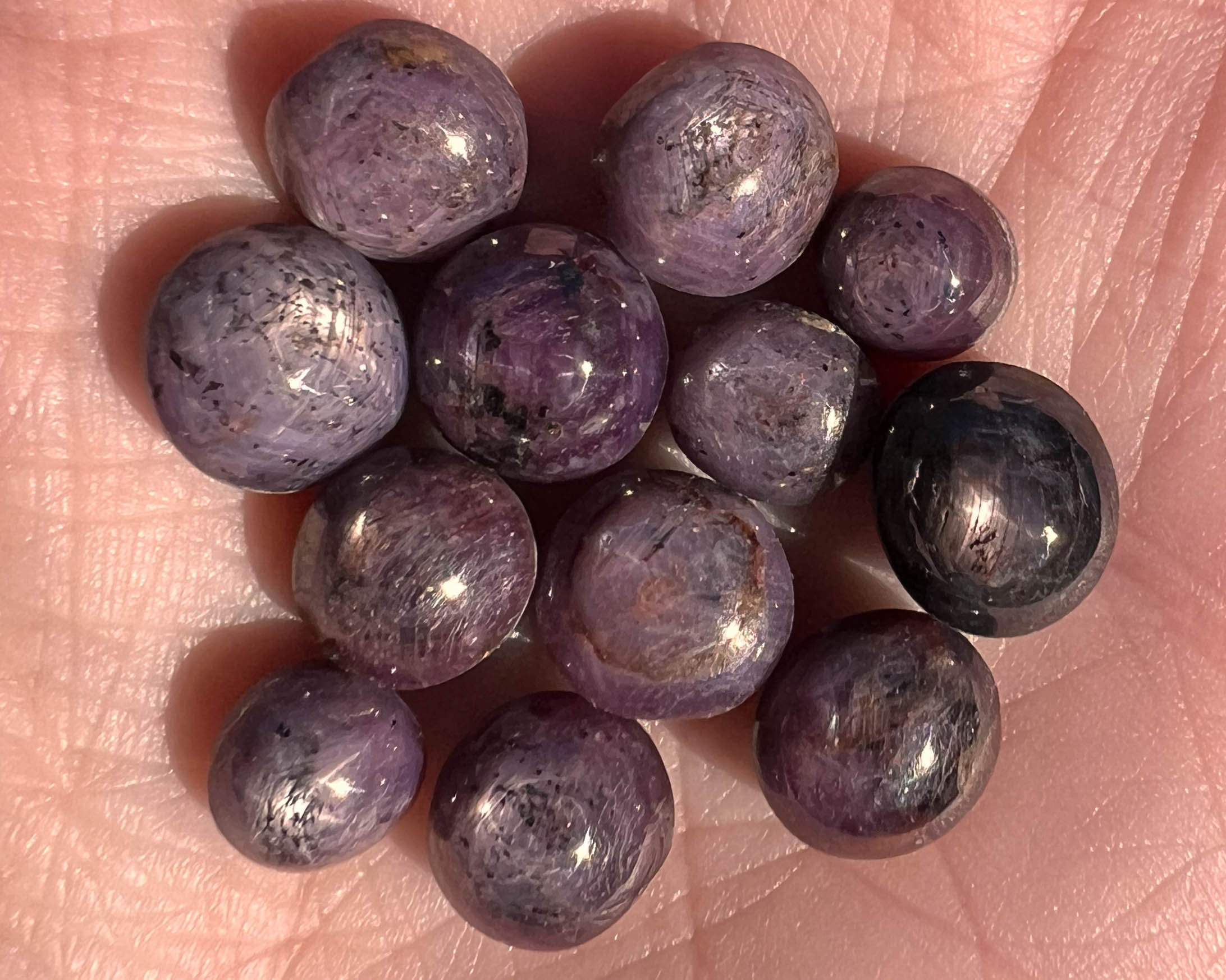 Star Ruby Cabochons, Polished Rubies, Small Round Ruby Cabs, Gemstones For Jewelry, Aaa, July Birthstone, Crystal For Cancer, For Leo #1