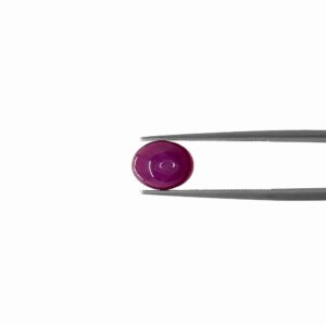 Star Ruby Cabochon Gemstone, Loose Natural Oval Orchid Pink Fuchsia, Can Be Set In A Custom Setting - Genuine Gemstone - Lsg1406