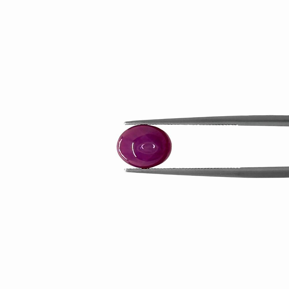 Star Ruby Cabochon Gemstone, Loose Natural Oval Orchid Pink Fuchsia, Can Be Set In A Custom Setting - Genuine Gemstone  - Lsg1406