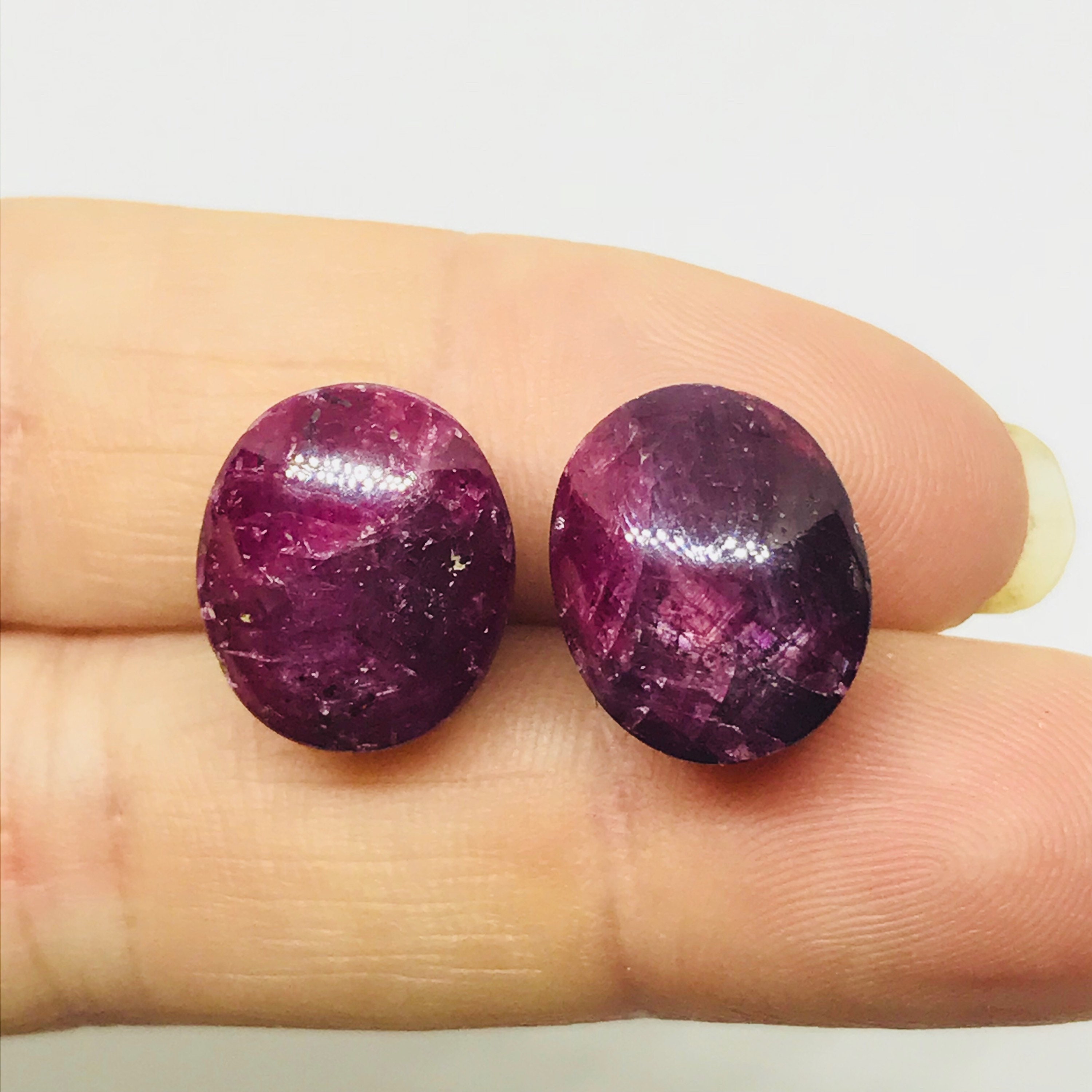 Two Star Ruby  - Cabochon - Jewelry Making - Metaphysical Star Ruby - Tools