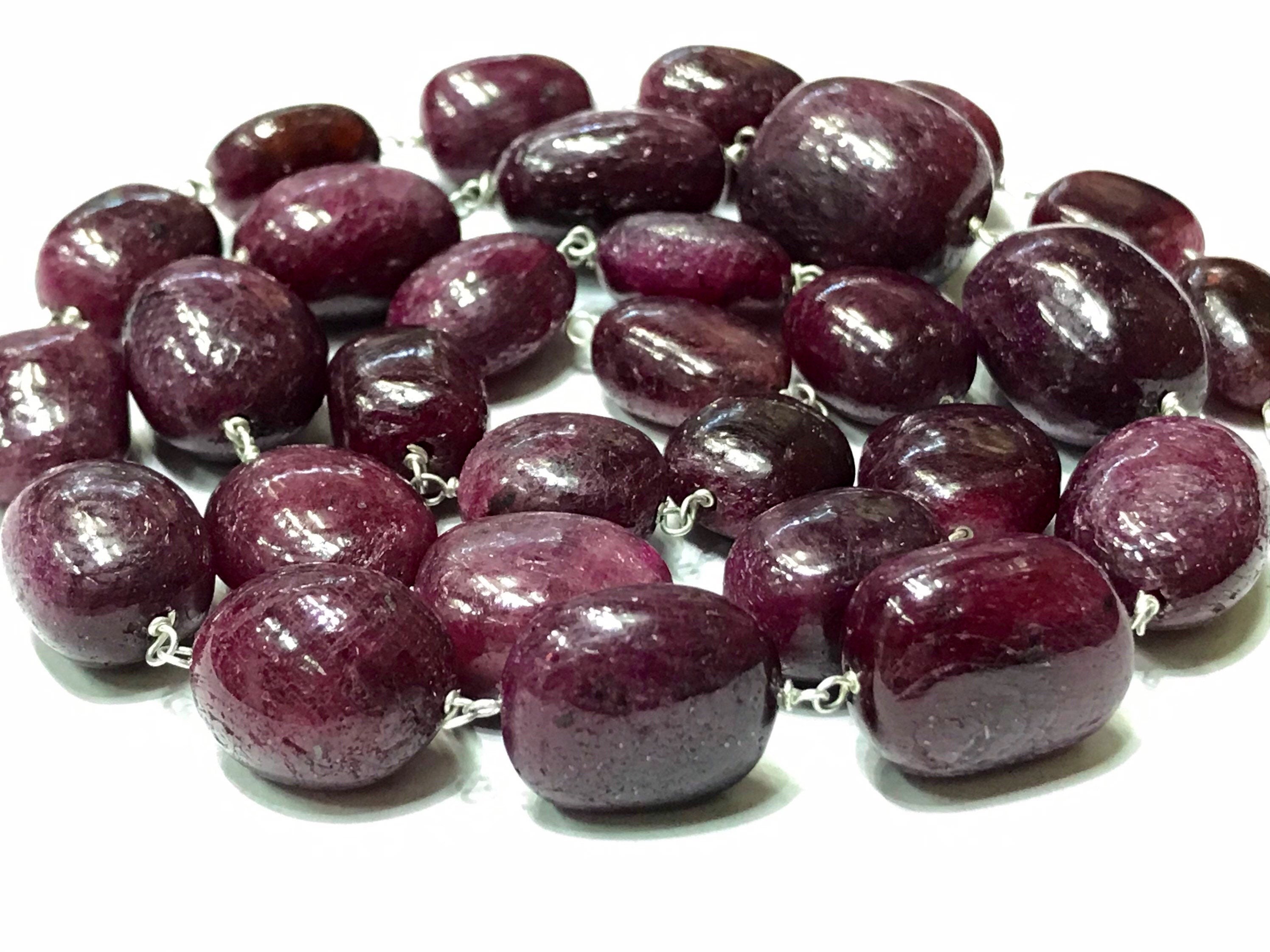 Aaa+ Quality Natural Rubysmooth Nuggets Rosary 12*14-13*18/wh /22”rubynuggets Rosarylustrous Pink Ruby Beads/smooth Nuggets/ Aaa+ Quality Natural Rubysmooth Nuggets Rosary 12*14-13*18/wh /22”rubynuggets Rosarylustrous Pink Ruby Beads/smooth Nuggets/