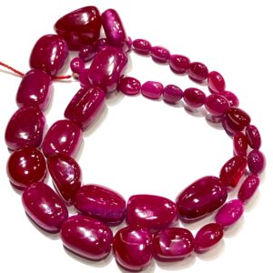 AAAA+ Beautiful~~Deep Pink Ruby Smooth Nuggets Graduated Necklace Ruby Nuggets Beads Red Ruby Gemstone Beads Ruby plain Beads Ruby Jewellery AAAA+ Beautiful~~Deep Pink Ruby Smooth Nuggets Graduated Necklace Ruby Nuggets Beads Red Ruby Gemstone Beads Ruby plain Beads Ruby Jewellery