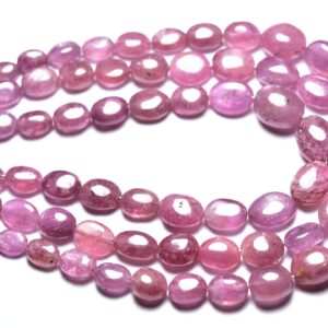 Beautiful Pink Ruby Nugget Beads - 8 Inches - Natural Smooth Ruby Nugget Beads - Size Is 7 - 11 Mm #2796 Beautiful Pink Ruby Nugget Beads - 8 Inches - Natural Smooth Ruby Nugget Beads - Size Is 7 - 11 Mm #2796