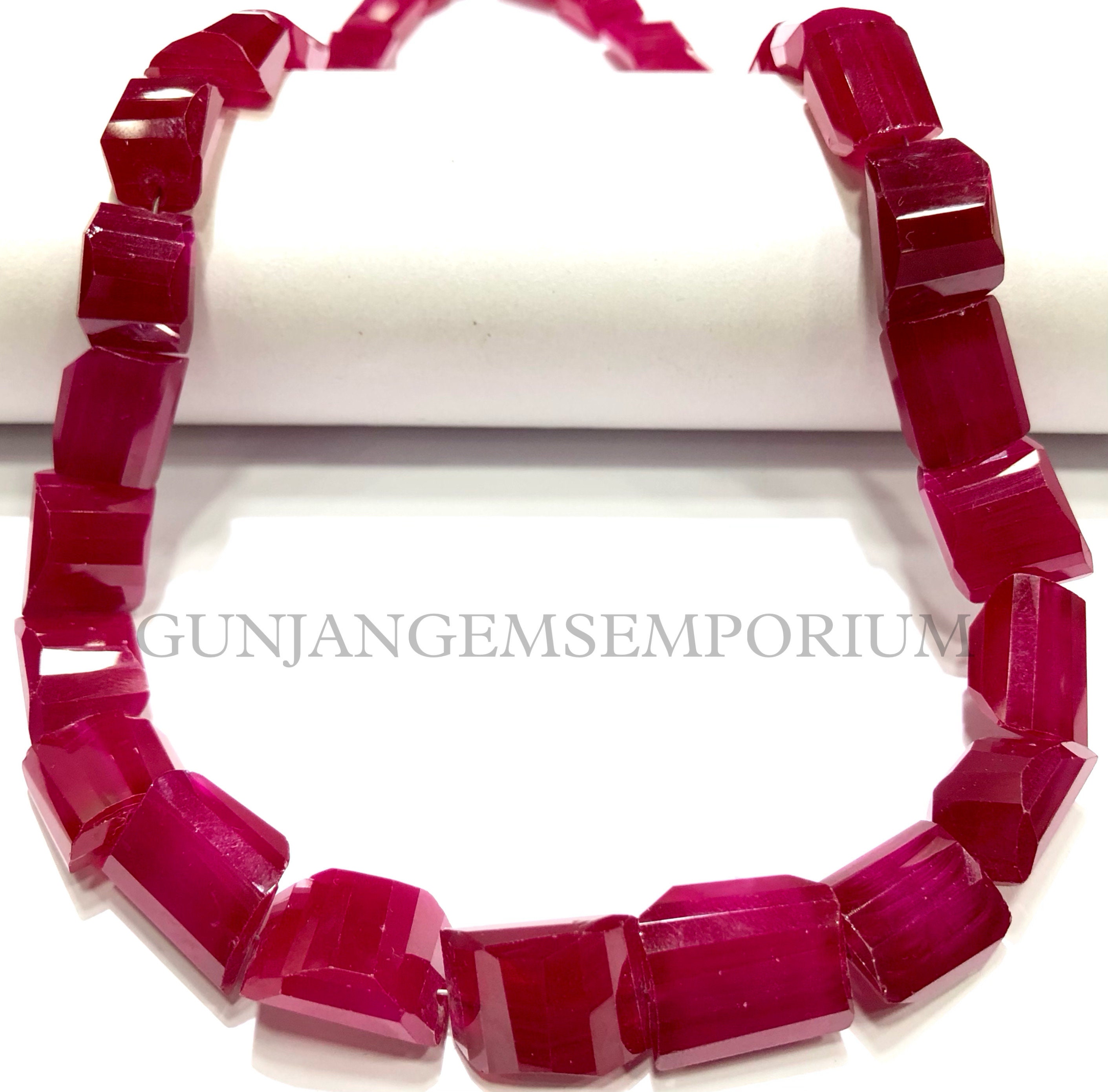 Beautiful~~ruby Faceted Nuggets Beads Aaaa+ Quality Ruby Nuggets Shape Beads Laser Cut Ruby Beads Pink Ruby Gemstone Beads Black Friday Gift