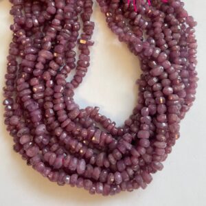 Natural Ruby (3-5)x(6-10)mm Faceted Nugget Gemstone Bead-~ -15.5 inch strand Natural Ruby (3-5)x(6-10)mm Faceted Nugget Gemstone Bead-~ -15.5 inch strand