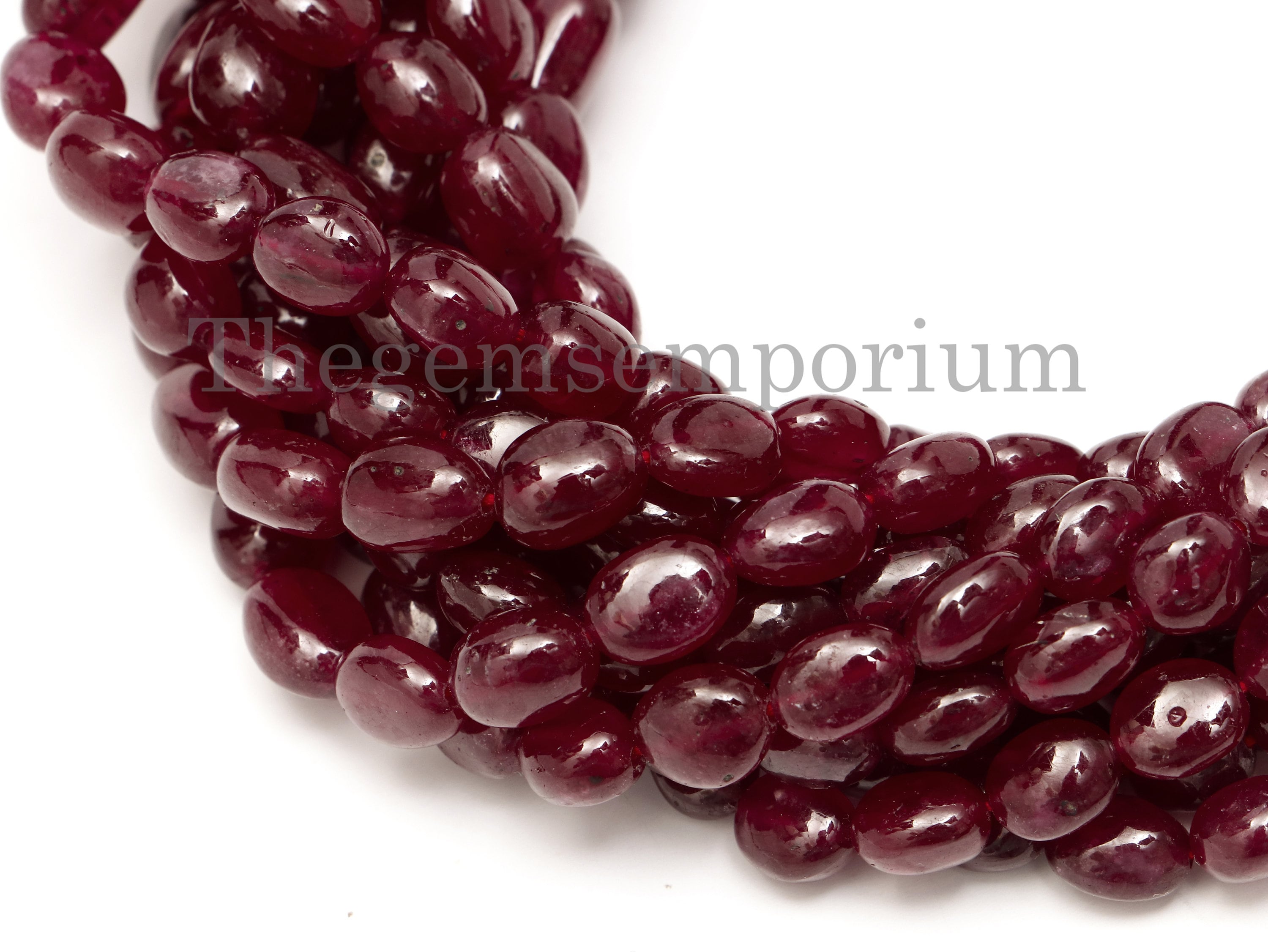 Plain Ruby Nuggets Beads, Aaa+ Quality Smooth  Freeform Nuggets Beads, Loose Ruby Beads Strand For Jewelry Making, Precious Red Ruby Beads