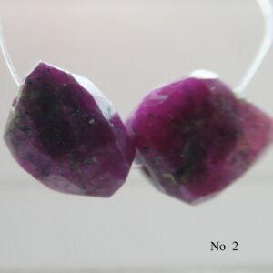 Raw Ruby Oval Faceted 11-13mm Beads-2,4 Pcs Focal Natural- Bracelet Jewelry Making-gemstone Craft Beads Raw Ruby Oval Faceted 11-13mm Beads-2,4 Pcs Focal Natural- Bracelet Jewelry Making-gemstone Craft Beads