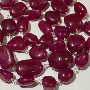 ROSARY! AAA+ Quality RUBY 9*13-11*15mm W*H nuggets Beads/23”Very Clear And Rare Pink Ruby(treated) Gemstone Rosary/Faceted Rubies Rosary/( ROSARY! AAA+ Quality RUBY 9*13-11*15mm W*H nuggets Beads/23”Very Clear And Rare Pink Ruby(treated) Gemstone Rosary/Faceted Rubies Rosary/(