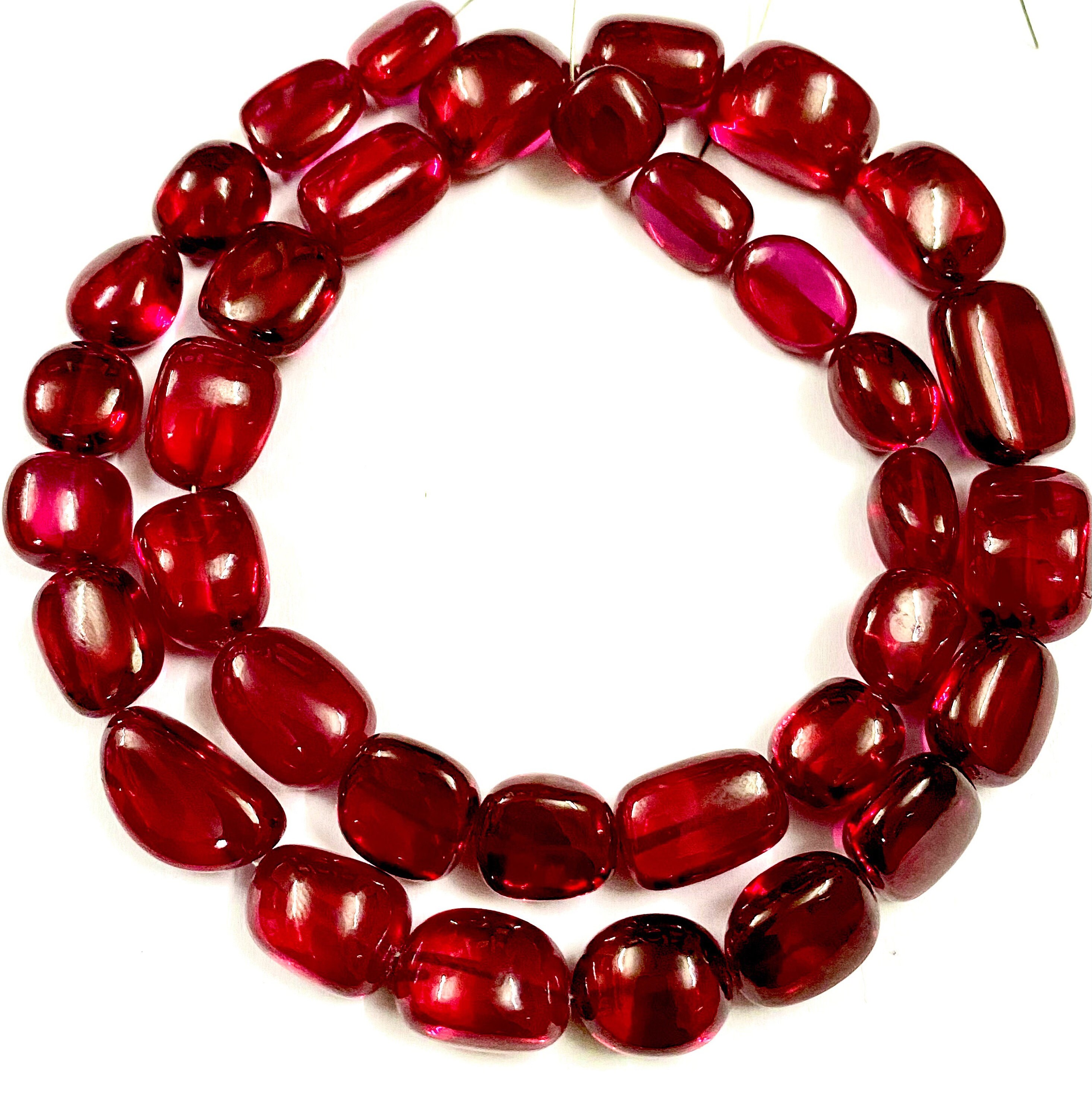 Sparkling~aaaa+ Gorgeous Dark Red Ruby Corundum Smooth Nuggets Red Ruby Corundum Gemstone Beads Blood Red Ruby Smooth Nugget Beads Jewelry