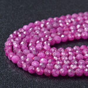 2MM Natural Ruby Gemstone Grade AAA Micro Faceted Round Loose Beads 15 inch Full Strand (80009337-P26) 2MM Natural Ruby Gemstone Grade AAA Micro Faceted Round Loose Beads 15 inch Full Strand (80009337-P26)