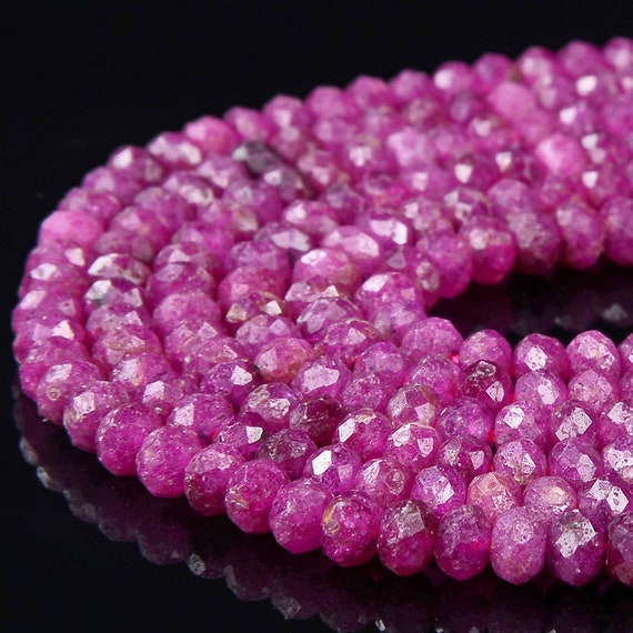 4x3mm Natural Ruby Gemstone Grade Aaa Micro Faceted Rondelle Beads 15 Inch Full Strand Bulk Lot 1,2,6,12 And 50 (80017470-p78) 4x3mm Natural Ruby Gemstone Grade Aaa Micro Faceted Rondelle Beads 15 Inch Full Strand Bulk Lot 1,2,6,12 And 50 (80017470-p78)