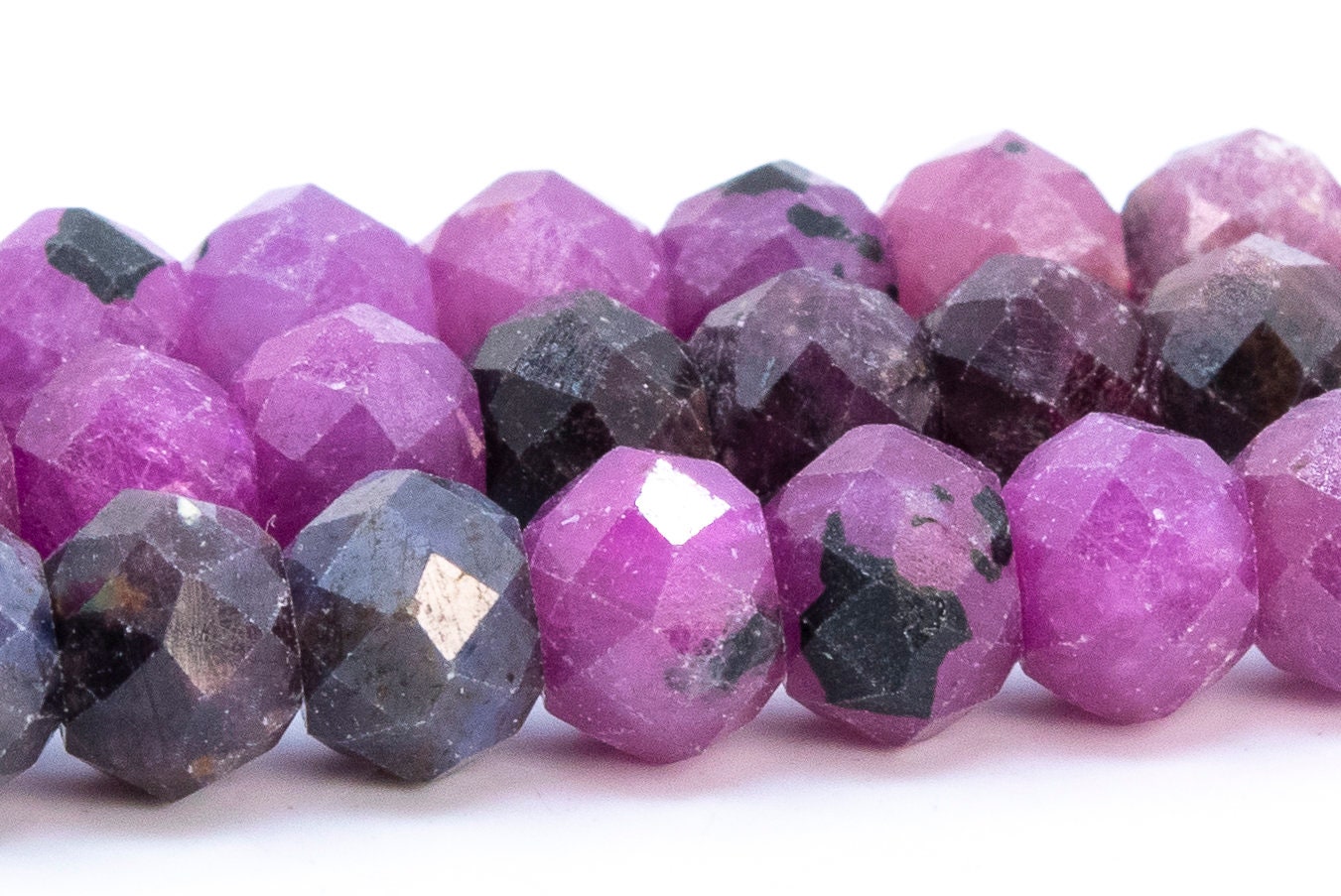 7x5mm Multicolor Ruby Beads Grade A Genuine Natural Gemstone Faceted Rondelle Loose Beads 15.5" / 7.5" Bulk Lot Options (115972) 7x5mm Multicolor Ruby Beads Grade A Genuine Natural Gemstone Faceted Rondelle Loose Beads 15.5" / 7.5" Bulk Lot Options (115972)
