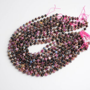 8MM Multicolor Ruby Beads Grade AA Genuine Natural Gemstone Bicone Faceted Loose Beads 15"/7.5" Bulk Lot Options (126725) 8MM Multicolor Ruby Beads Grade AA Genuine Natural Gemstone Bicone Faceted Loose Beads 15"/7.5" Bulk Lot Options (126725)