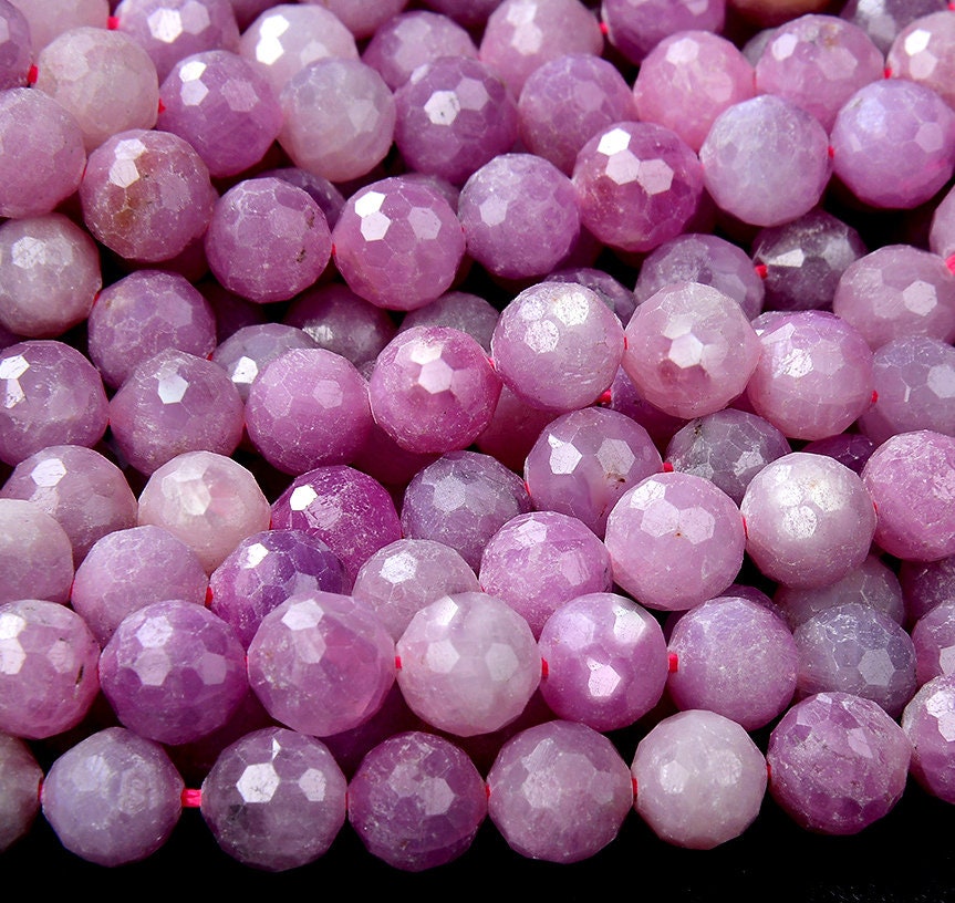 Rare New! Natural Ruby Purple Pink Gemstone Grade Aaa Micro Faceted Round 4mm 5mm 6mm 7mm 9mm Loose Beads (d224) Rare New! Natural Ruby Purple Pink Gemstone Grade Aaa Micro Faceted Round 4mm 5mm 6mm 7mm 9mm Loose Beads (d224)