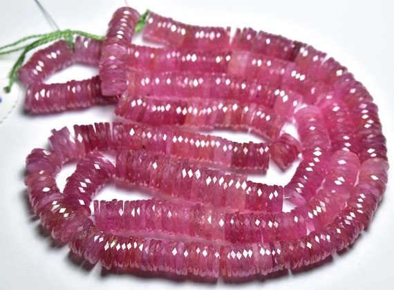 Superb Quality 566 Carat Big Ruby Flat Tyre Bead -16 Inches - Natural Beautiful Faceted Microcut Ruby Tyre Rondelle-size Is 9.5 - 13mm #1272 Superb Quality 566 Carat Big Ruby Flat Tyre Bead -16 Inches - Natural Beautiful Faceted Microcut Ruby Tyre Rondelle-size Is 9.5 - 13mm #1272