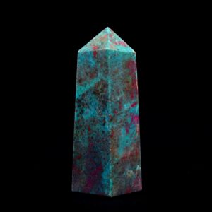 Ruby Fuchsite Crystal Tower: Energy Healing Obelisk, Chakra Balancing (155mm) Ruby Fuchsite Crystal Tower: Energy Healing Obelisk, Chakra Balancing (155mm)