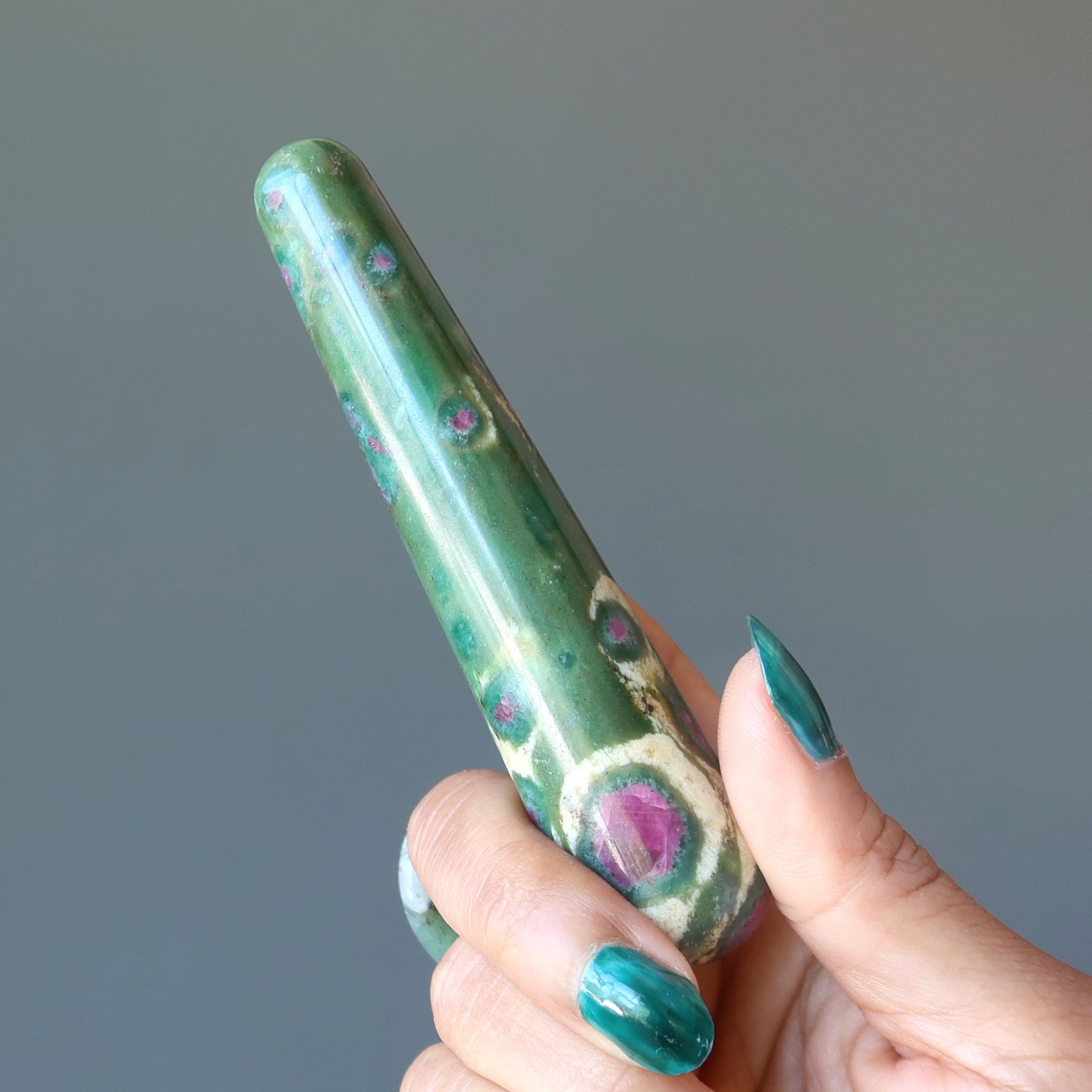 Ruby Fuchsite Massage Wand No Stress Crystal