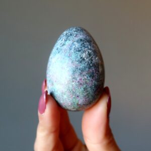 Ruby Fuchsite Egg High Class Love Catcher Speckled Crystal