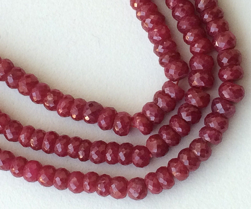 5.5-6.5mm Ruby Faceted Rondelle Beads, Ruby Rondelles, Ruby Faceted Beads For Jewelry, Ruby For Necklace (10pcs To 20pcs Options)-pga2196 5.5-6.5mm Ruby Faceted Rondelle Beads, Ruby Rondelles, Ruby Faceted Beads For Jewelry, Ruby For Necklace (10pcs To 20pcs Options)-pga2196
