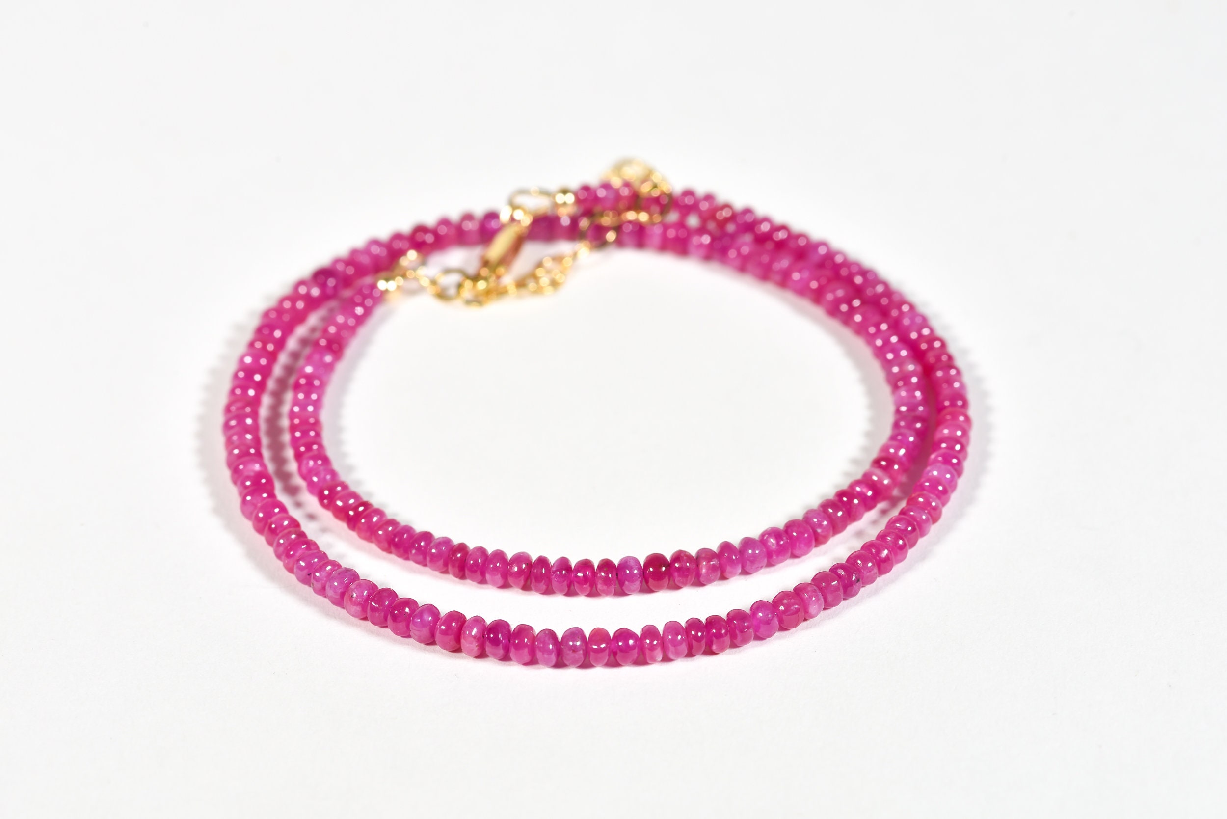 Aaa Johnson Ruby Necklace, Genuine Ruby Necklace, Ruby Chocker, July Birthstone