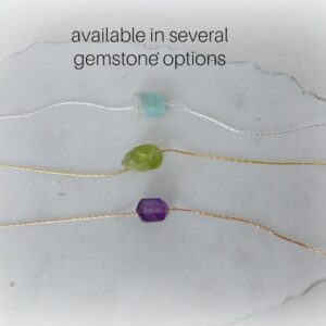 Raw Crystal Necklace • Ruby Necklace • Birthstone Necklace • Assorted Rough Gemstone Necklace • Healing Crystal Necklace • Affordable Gift
