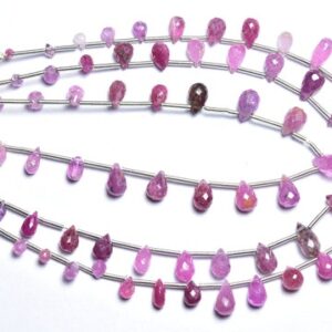 Ruby Drop Bead -7 inches,Natural Finest Quality Ruby Faceted Teardrops,Micro Cut Shaded Natural Ruby Tear Drops,Size is 3x4-4x8.50mm #336 Ruby Drop Bead -7 inches,Natural Finest Quality Ruby Faceted Teardrops,Micro Cut Shaded Natural Ruby Tear Drops,Size is 3x4-4x8.50mm #336