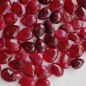 Red Corundum Faceted Teardrop Beads Pear Shape Ruby Pear Beads Stunning Ruby Beads Ruby Gemstone Beads Jewelry Making, 6-8mm And 7-9mm Red Corundum Faceted Teardrop Beads Pear Shape Ruby Pear Beads Stunning Ruby Beads Ruby Gemstone Beads Jewelry Making, 6-8mm And 7-9mm