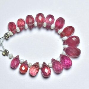 Super Quality Ruby Drops Bead - 15 Pcs - Most Beautiful Natural Faceted Ruby Teardrops Briolettes - Size Is 6x4- 7x5 Mm #499 Super Quality Ruby Drops Bead - 15 Pcs - Most Beautiful Natural Faceted Ruby Teardrops Briolettes - Size Is 6x4- 7x5 Mm #499
