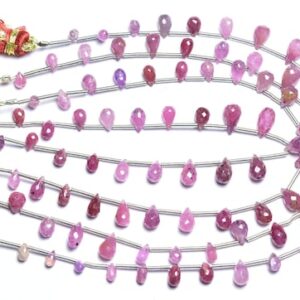 Superb Ruby Drops Bead Strand -7 inches - Natural Ruby Faceted Teardrops,Micro Cut Shaded Natural Ruby Tear Drops,Size is 3x4-4x8mm #335 Superb Ruby Drops Bead Strand -7 inches - Natural Ruby Faceted Teardrops,Micro Cut Shaded Natural Ruby Tear Drops,Size is 3x4-4x8mm #335