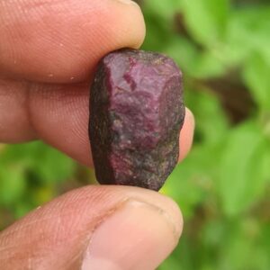 Raw Red Ruby Crystal Tower | 25 Carat Corundum Specimen