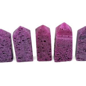 Red Corundum Obelisk Tower Stone - Ruby Gemstone Tower - Meditation Gemstone - Crystal Gifts - Home Crystal Decor - Tw1156