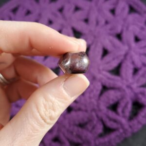 Star Ruby Polished Wand Crystal Stones Small Crystals Natural Corundum Silver Shimmer