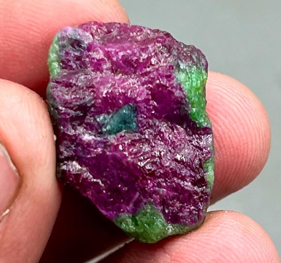 33 Carat Raw Ruby Crystal: Natural Rough Ruby Gemstone