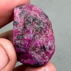 65 Carat Raw Ruby Crystal: Natural Rough Ruby Birthstone