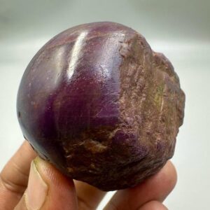 Alluring Purplish Ruby Mineral Specimen | Crystal Healing Rough | Untreated Polished Karnataka Ruby Raw