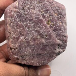 Ruby raw crystal-Recorde Keeper Purpe Amazing Tringal Formation With Sacred Geometry.. Bigg size