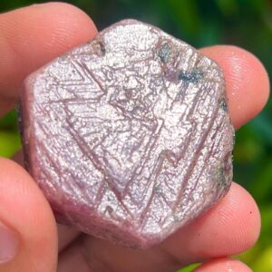 Raw Ruby Crystal: Sacred Geometry Record Keeper, 189.50 Carat