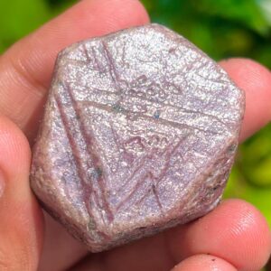 Raw Ruby Crystal: Sacred Geometry Record Keeper, 330.25 Carat