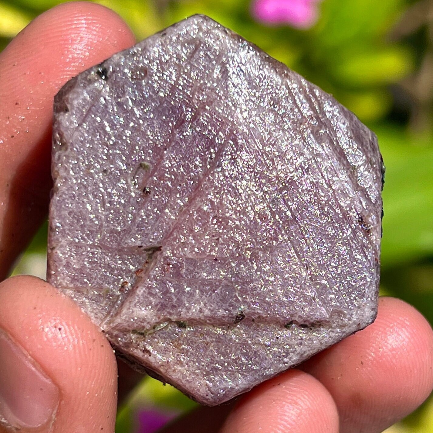 Ruby Raw Crystal - Sacred Geometry, Hexagon Ruby, Raw Ruby, Record Keeper, Crystal Huge Size Triangle Formation Specimen 443.55 Carat.
