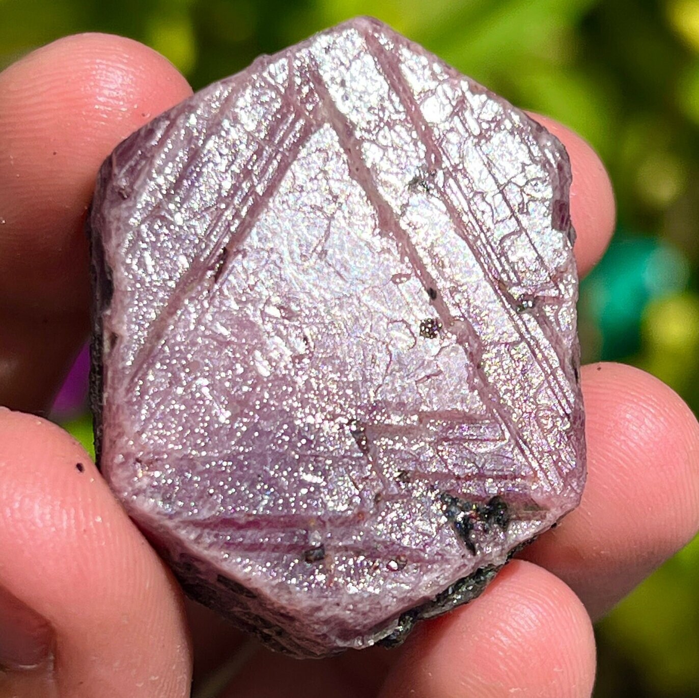 Ruby Raw Crystal - Sacred Geometry, Hexagon Ruby, Raw Ruby, Record Keeper, Crystal Huge Size Triangle Formation Specimen 313.55 Carat.
