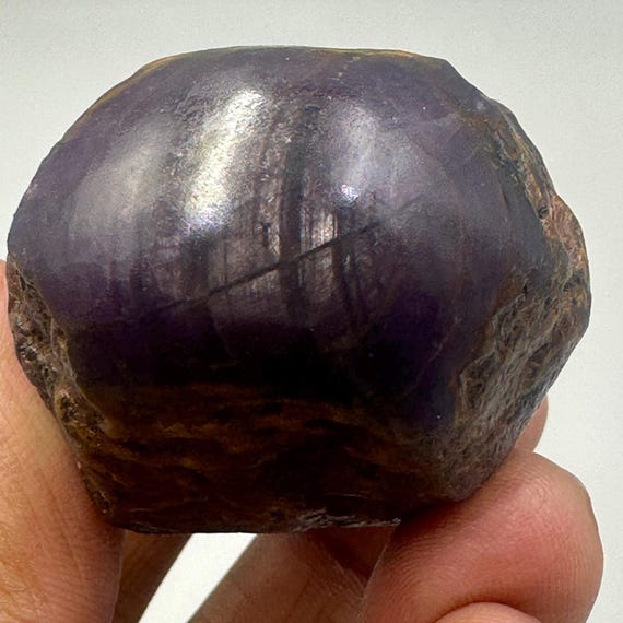 Natural Purple Ruby Specimen | Mesmerizing Sheen Rough Reiki Crystal Gemstone Collector 745 Ct