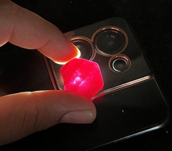 Natural Ruby Rough Stone | Transparent Raw Specimen 34.1ct 25x22x5mm