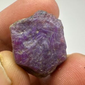 Raw Purple Star Raw Ruby Corundum, Ruby Reiki Crystal: Healing Stone, 33 Ct