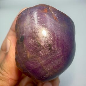 Ruby Star Corundum Raw | Healing Specimen Hexagon Matrix | Reiki Crystal Stone Rough | 201 Gram