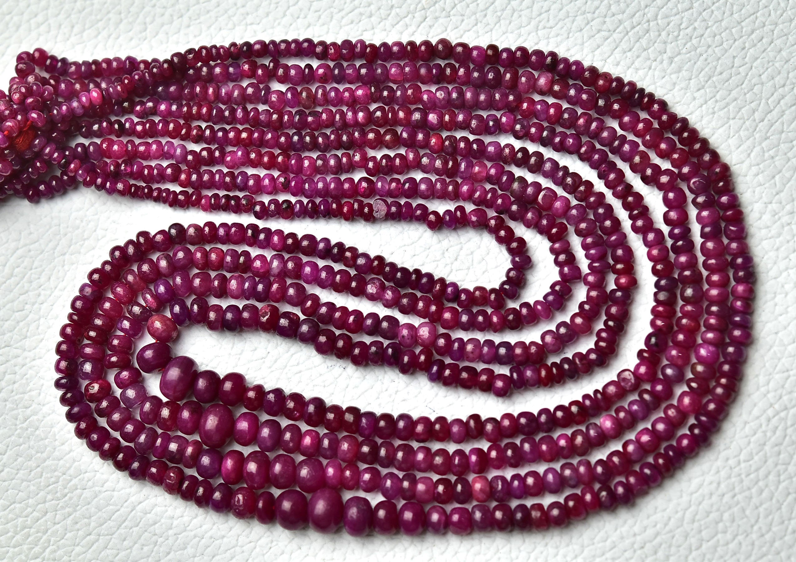 16 Inches Strand Natural Ruby Rondelle Bead 5mm To 6mm Smooth Rondelle Gemstone Beads Ruby Beads For Jewelry Making Wholesale Beads No6595