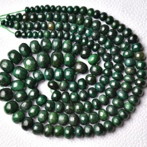 Natural Green Ruby Plain Rondelle 4.5mm To 10mm Smooth Rondelles Gemstone Beads Dyed Ruby Roundel Beads Strand 16 Inches Strand No3901