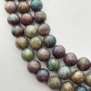 10mm Ruby in Fuschite Gemstone Beads. 15” strand of round beads, 40 per strand. 10mm Ruby in Fuschite Gemstone Beads. 15” strand of round beads, 40 per strand.
