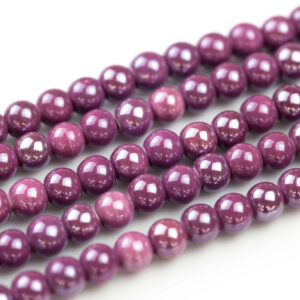 6mm 8mm 12mm Ceramic Smooth Round-11.5 Inches Per Strand- Ruby 6mm 8mm 12mm Ceramic Smooth Round-11.5 Inches Per Strand- Ruby